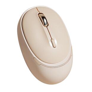 无线蓝牙鼠标笔记本男女生办公静音无限滑鼠电脑奶茶色高颜值小型