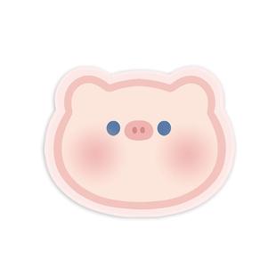 可爱小猪鼠标垫小号办公桌垫护手腕卡通吐司小狗桌垫防滑加厚锁边