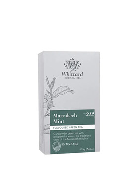 英国进口Whittard马拉喀什薄荷绿茶叶50包袋泡茶英式茶裸茶包促销