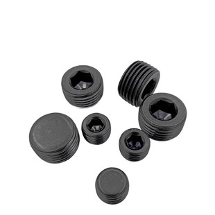 喉塞止付螺丝闷头管帽丝堵螺塞油塞内六角堵头英制PT1/16-2寸NPT