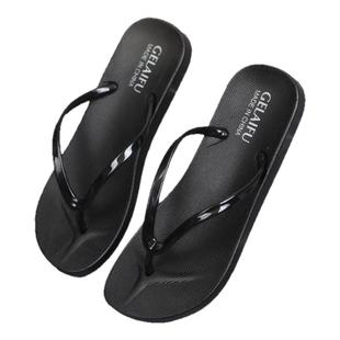 情侣浴室凉拖鞋女平底简约防滑软底时尚休闲潮流夹脚人字拖鞋女夏