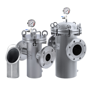 快开不锈钢篮式过滤器304蓝式管道除污器毛发收集器工业污水处理