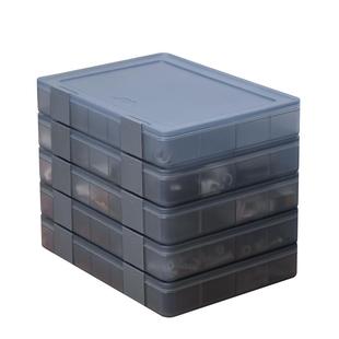 吉米家居家用钉子套装五金耗材分层收纳盒可移动桌面收纳盒PP材质