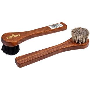 德国PEDAG进口马毛刷红翼马鬃毛软毛鞋刷护理皮鞋工装靴绒面除尘