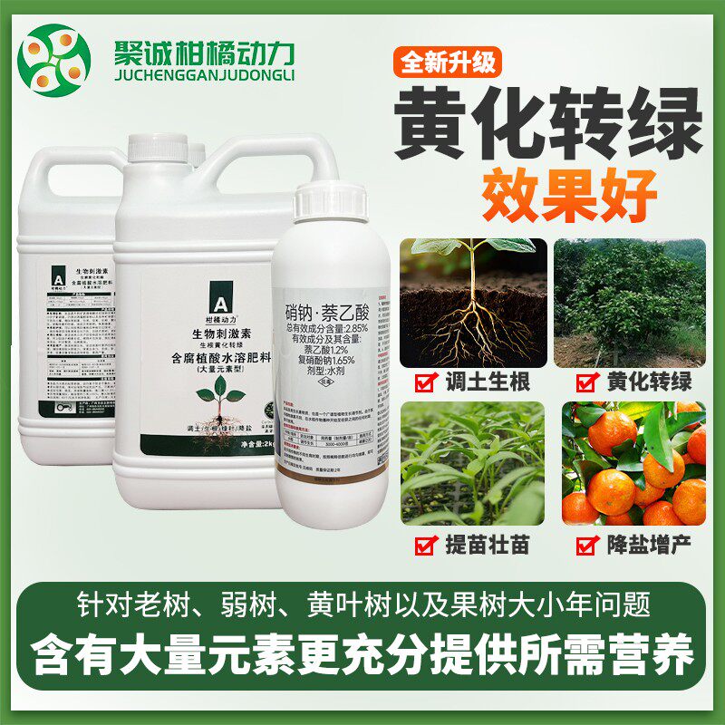 柑橘动力黄化转绿升级版有机质水溶肥促根生根养根护根调土绿叶