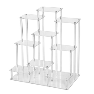 盆栽多肉收纳架透明亚克力展示架桌面花盆置物架拇指盆植物花架子