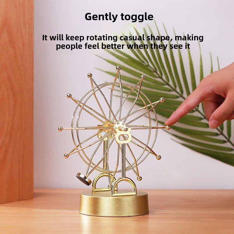 永动旋转摩天轮摆件玩具礼物创意客厅酒柜家居摆设桌面装饰品发光