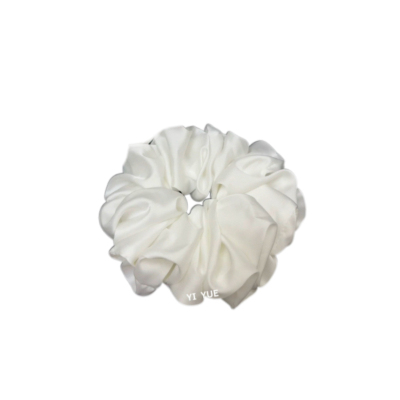 韩国东大门新款白色大号肠圈缎面大肠发圈女头绳扎头发发饰品新款