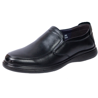 万里商务休闲皮鞋牛皮革