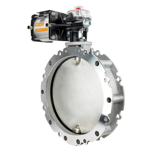 全不锈钢粉尘蝶阀 气动不锈钢304板粉体蝶阀 双法兰/单法兰粉尘