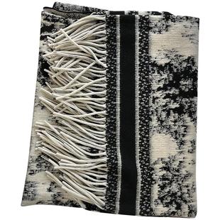 复古水墨画披肩女外搭2025新款韩版高级氛围感披风斗篷百搭围巾女