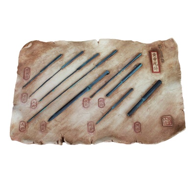 黄帝九针西汉新石器中医文化摆件