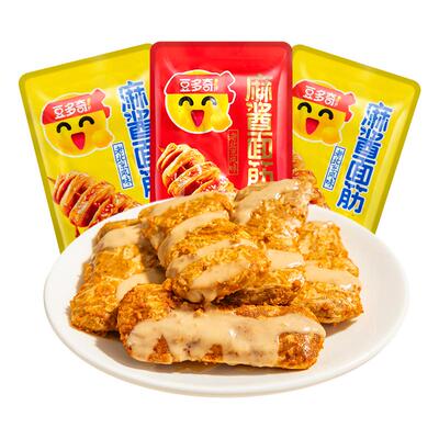 豆多奇麻酱面筋开袋即食素肉