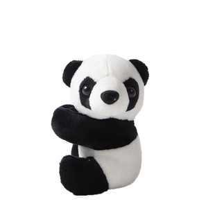 创意转运竹富贵竹熊猫夹子毛绒玩偶小公仔小挂件盆栽家居装饰成都