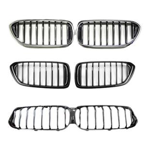 适用于宝马新6GT原车款电镀铬银中网黑武士亮黑630i G32进气格栅