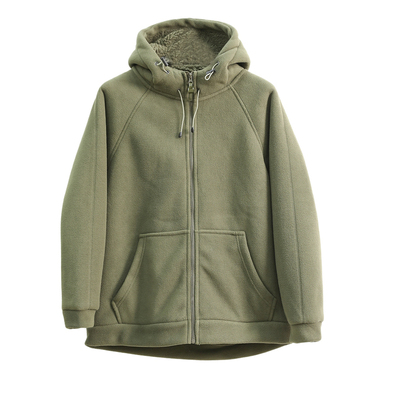 一件过冬！重磅900克！男女同款！加绒加厚摇粒绒连帽休闲冬外套