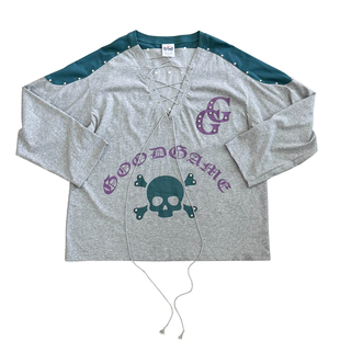 FOURFORTY GOOD GAME HOCKEY JERSEY  骷髅铆钉绑带冰球球衣T恤