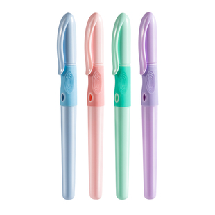 正姿钢笔学生专用三指定位钢笔可替换墨囊黑色蓝色签字笔四五六年级F尖暗尖舒适软握儿童矫正握姿书法练字笔