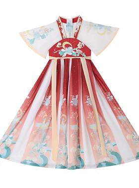 女童汉服夏季中国风儿童连衣裙夏