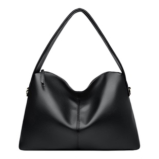 袋鼠真皮包包女式2025新款单肩包女大包大容量包包冬天包包百搭