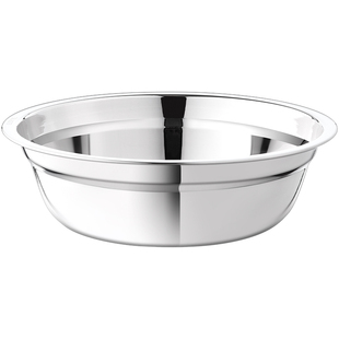 食品级316L不锈钢盆家用打蛋加厚平底汤盆小铁盆子汤碗厨房饭菜盆