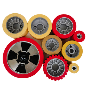 贝特马氏木材送料器配件胶轮四七八轮送料机木工镂铣输送压轮MX48