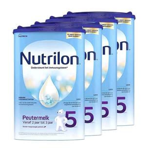 欧洲直邮Nutrilon 5荷兰牛栏5段宝宝奶粉800g,24个月以上 4罐