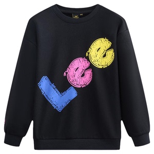 Leekids秋冬厚款保暖圆领卫衣