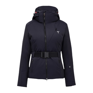 Tittallon体拓新款老钱风雪服女加棉防水时尚修身收腰双板滑雪衣
