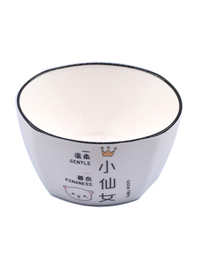 家用可爱网红吃饭单个微波炉碗