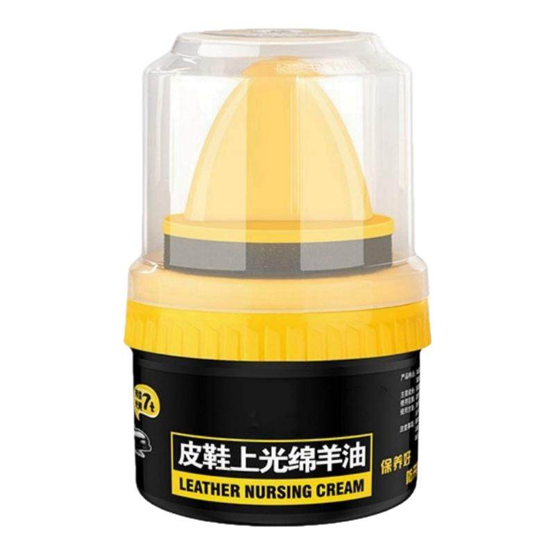 高级皮鞋油绵羊真皮擦鞋护理神器