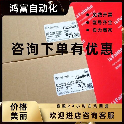 议价Euchner 106306 安士能工业安全开关 EKS-A-IIXA-G01-ST02/03