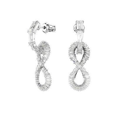 施华洛世奇水滴形无限图案耳环