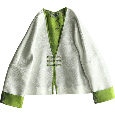 云澍桑蚕丝两面穿上衣印花香云纱