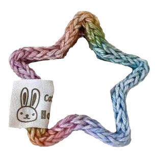 彩色编织毛绒星星发夹女前额侧边刘海夹子头饰碎发bb夹五角星发卡