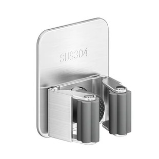 拖把壁挂夹放扫把固定器置物架卫生间收纳神器厕所挂钩免打孔拖布