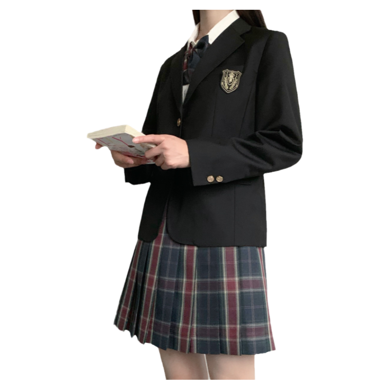 【颜沐溪】 圣佐高 原创设计jk西服外套 女款徽章校供西装现货
