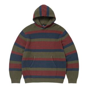 thisisneverthat®Striped Waffle Knit Hoodie秋冬华夫条纹卫衣