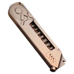 钛合金批头盒子收纳工具棘轮螺丝刀多用工具口袋便携破窗器撬棍