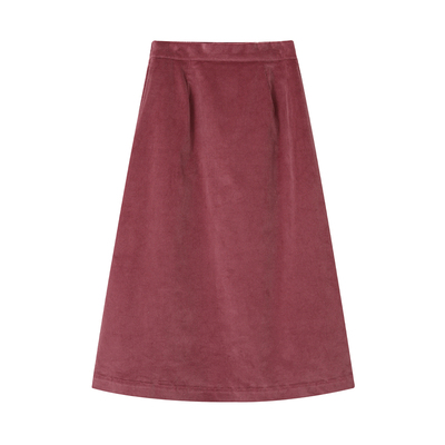 化学少女复古简约a字中长半身裙