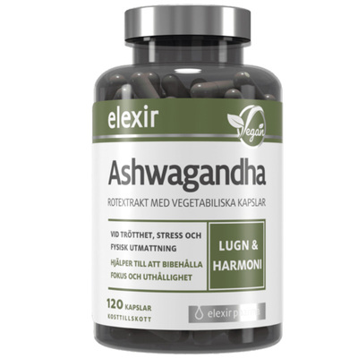 Elexir有机南非醉茄印度人参B5降低皮质醇压力舒缓焦虑抗抑郁情绪
