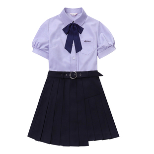 樱花家族JK制服【檀紫木】温柔学院风日系短裙衬衫套装原创短袖女