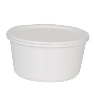 蒸蛋骨瓷陶瓷碗家用大容量带盖汤碗白色简约餐具套装竹节平盖碗