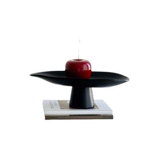 中古风意式简约餐桌高脚果盘摆件软装售楼处家居客厅茶几收纳托盘