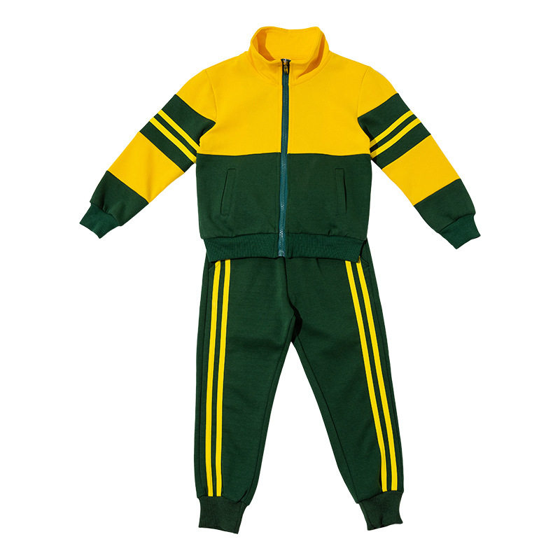幼儿园园服小学生初中生校服运动套装春秋季一年级班服短袖三件套