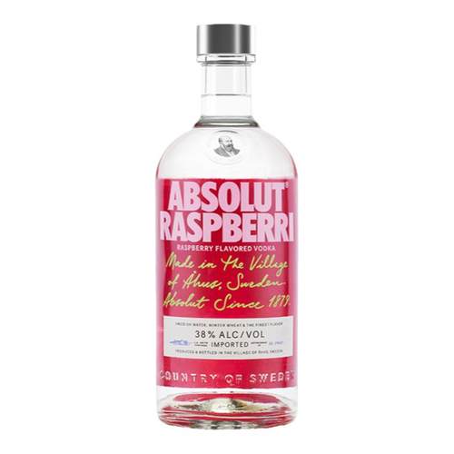 ABSOLUT绝对伏特加覆盆莓味700ml进口洋酒基酒调酒鸡尾酒官旗正品