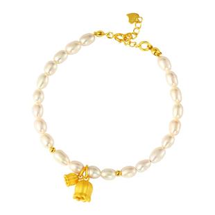 宫里上新铃兰花手链女手饰淡水珍珠纯银手串高级感生日礼物送妈妈