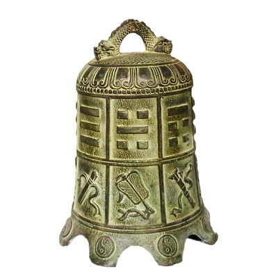 铜铃铛十二生肖钟家居铜钟复古