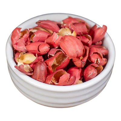 红皮花生衣中药材红皮血小板泡水