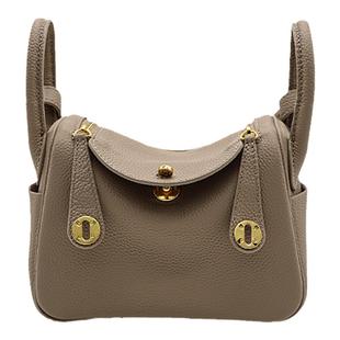 头层牛皮琳迪包包女秋冬2025新款高级感百搭医生包单肩斜挎枕头包